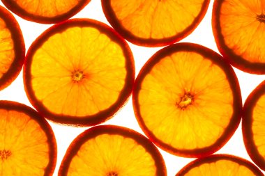 taze portakal dilimleri