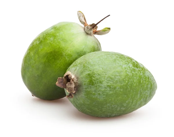 Två feijoa frukter — Stockfoto