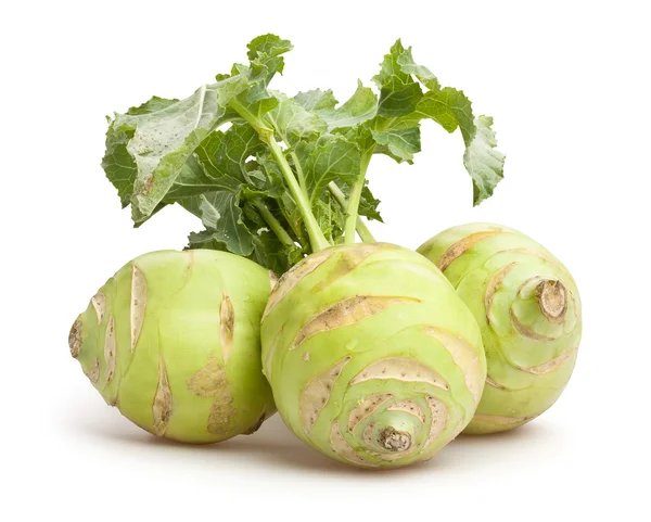 Fresh kohlrabi cabbages — Stock Photo, Image