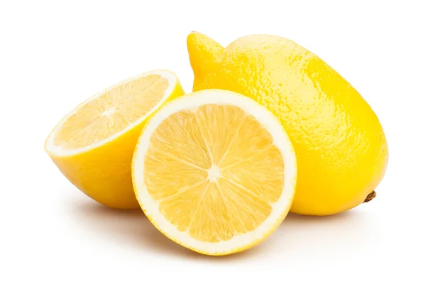 Whole and cut lemons — Stock Photo, Image