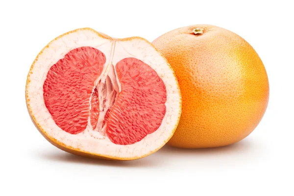 Hele en snijd grapefruits — Stockfoto