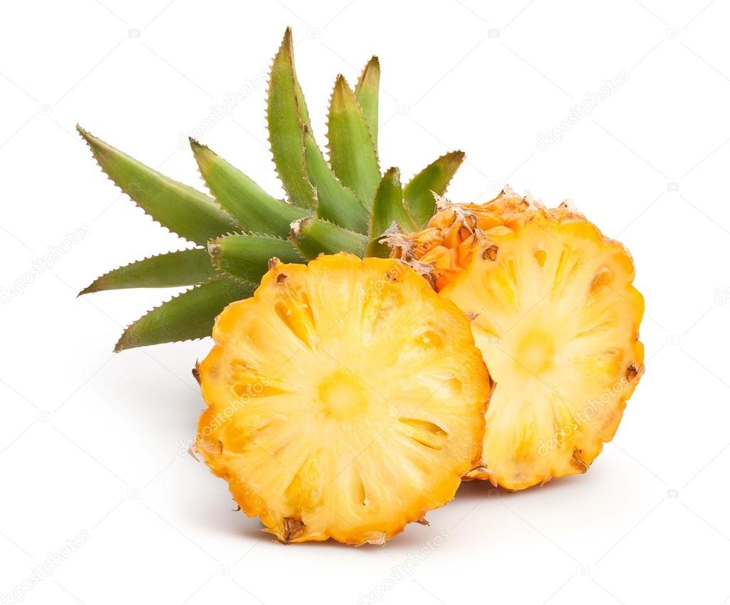 Fresh cut pineapple