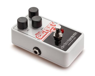 gitar büyük muff tüy pedal yolu beyaz üzerinde izole