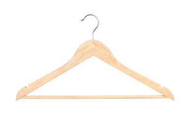 Elbise askısı yolu beyazda izole edildi