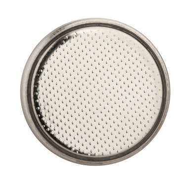 coin battery path isolated on white