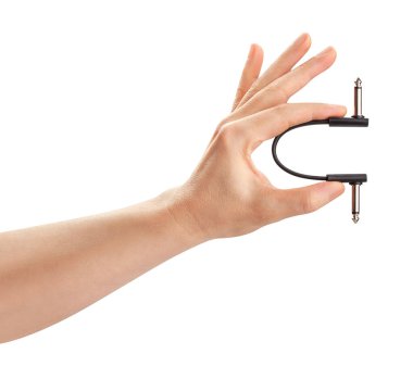 elektro gitar pedal yaması kablosu izole edildi