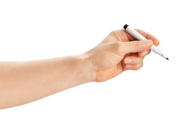 El yolundaki işaret beyaz üzerinde izole