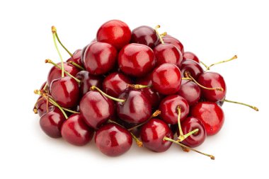 kiraz yolu beyaz üzerinde izole