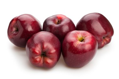 Parlak kırmızı olgun elma