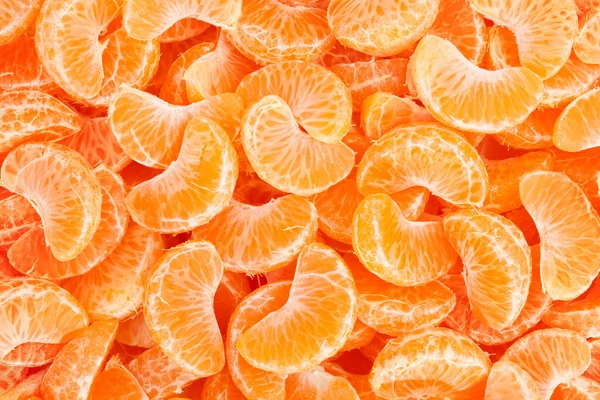 Ripe peeled orange tangerines — Stock Photo, Image