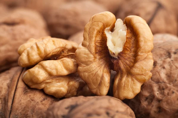 Zralé ořechy bez skořápky — Stock fotografie