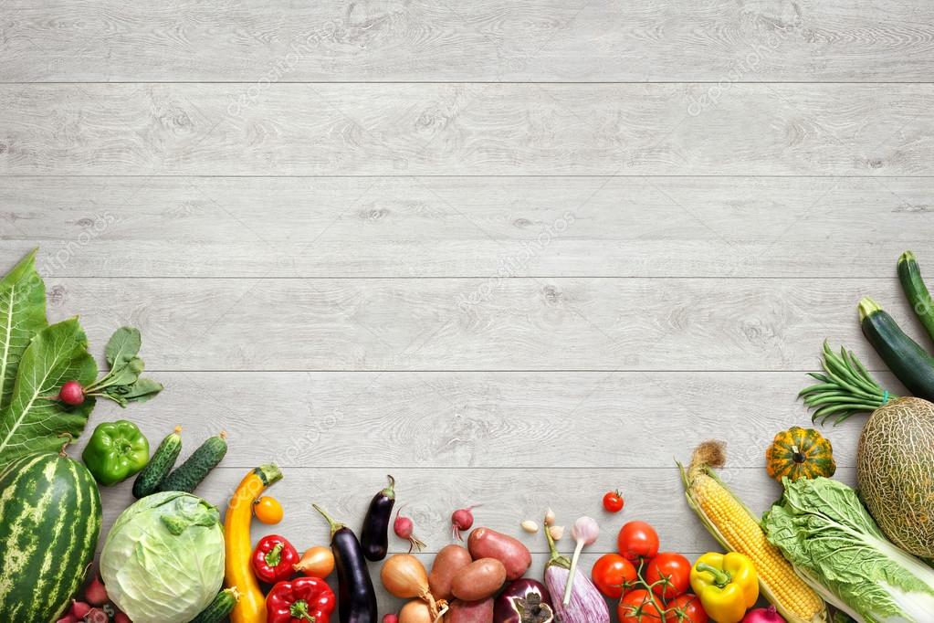 Healthy eating background. Studio photo of different ...