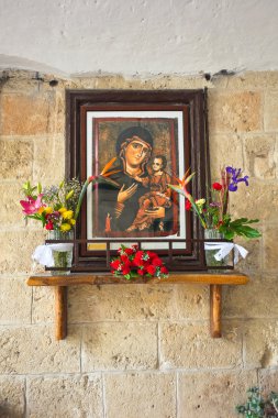 Aedicula adak. Monopoli. Puglia. İtalya.