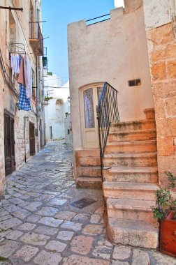 Ara sokakta. Kısrak başına polignano. Puglia. İtalya 