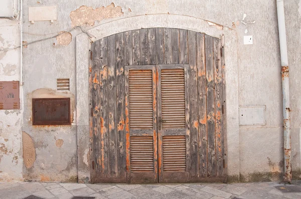 Wooden door. Polignano a mare. Puglia. Italy — Stock Photo, Image