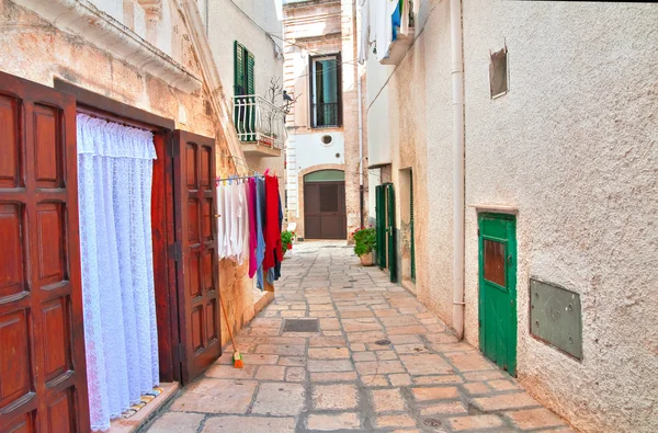 Gasse. Polignano eine Stute. Apulien. Italien — Stockfoto