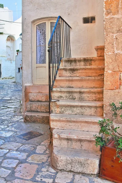 Folyosóját. Polignano a mare. Puglia, Olaszország. — Stock Fotó