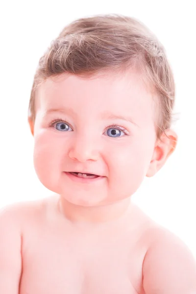 Ευτυχισμένο μωρό όμορφο κορίτσι. — Φωτογραφία Αρχείου