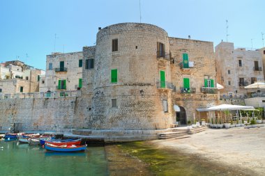 giovinazzo panoramik manzaralı. Puglia. İtalya. 