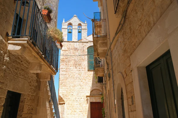 Kyrkan av Carmine. Giovinazzo. Puglia. Italien. — Stockfoto