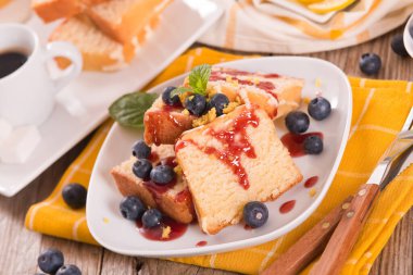 Yabanmersinli ve naneli limonlu kek..