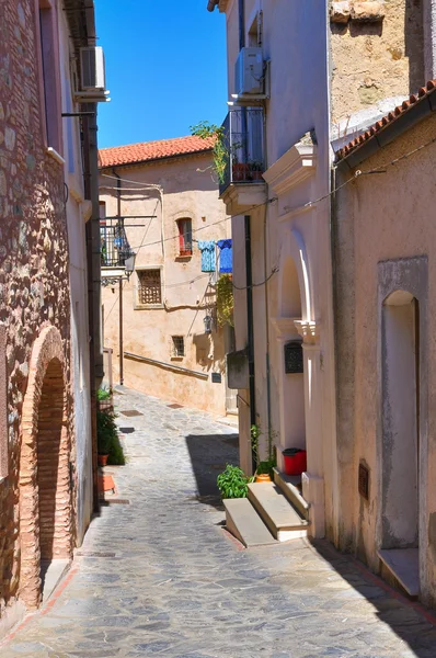 Steegje. Rocca imperiale. Calabria. Italië. — Stockfoto