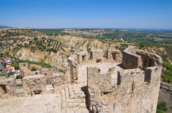 Szwabskie zamek rocca imperiale. Kalabria. Włochy. — Zdjęcie stockowe