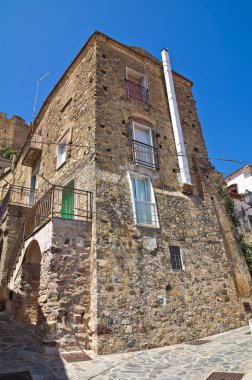 alleyway. Rocca Imperiale. Calabria. İtalya.