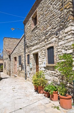 alleyway. Guardia perticara. Basilicata. İtalya.