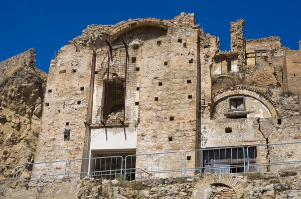 Πανοραμική θέα του craco. Basilicata. Ιταλία. — Φωτογραφία Αρχείου