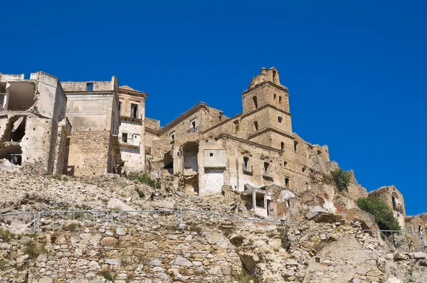 Vista panorâmica de Craco. Basilicata. Itália . — Fotografia de Stock