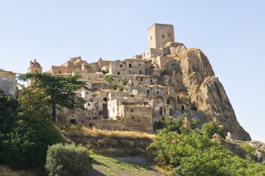 manzarayı craco. Basilicata. İtalya.