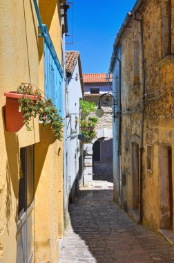 alleyway. PIETRAGALLA. Basilicata. Güney İtalya.