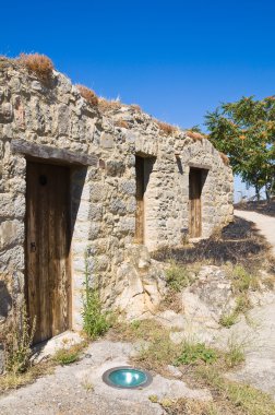 palmenti şehri. PIETRAGALLA. Basilicata. İtalya.