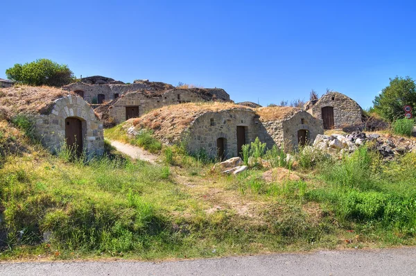 Palmenti staden. Pietragalla. Basilicata. Italien. — Stockfoto