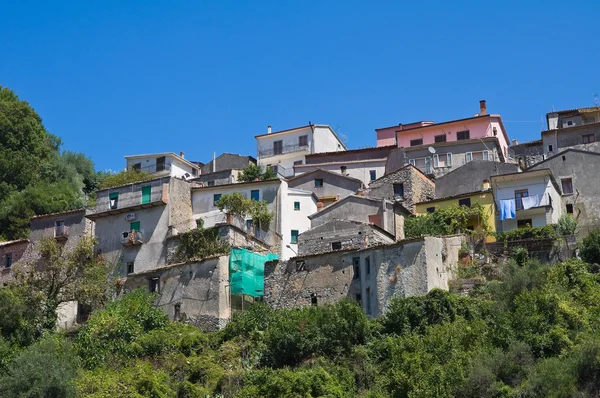 Panoramatický pohled na viggianello. Basilicata. Itálie. — Stock fotografie