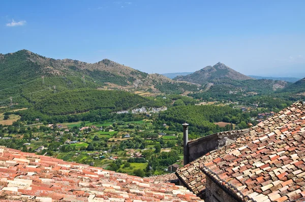 Morano 卡拉的全景视图。卡拉布里亚。意大利. — 图库照片