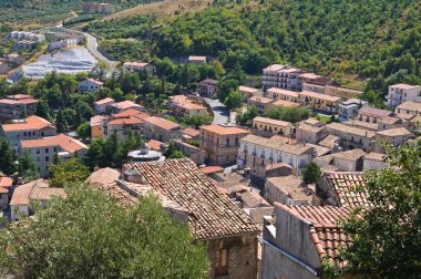 morano calabro panoramik manzaralı. Calabria. İtalya.