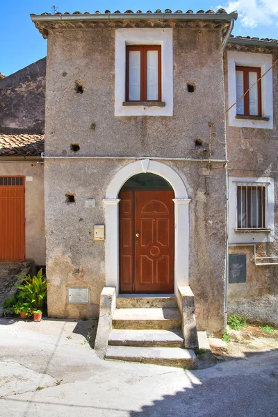 Alleyway. Morano Calabro. Calabria. Italy. — Stock Photo, Image