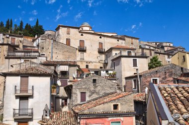 morano calabro panoramik manzaralı. Calabria. İtalya.
