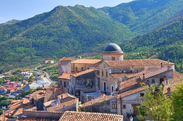 Vista panoramica di Morano Calabro. Calabria. Italia . — Foto Stock