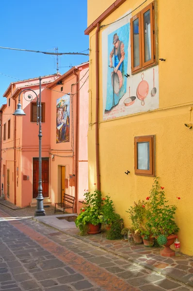 Alleyway. Satriano di Lucania. İtalya. — Stok fotoğraf