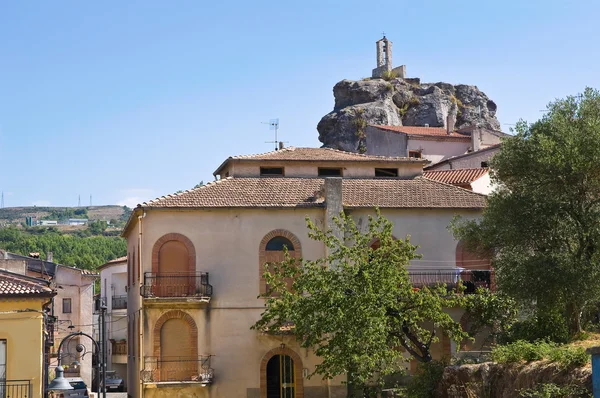 Satriano di Lucania panoráma. Olaszország. — Stock Fotó