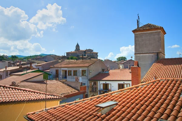 Panoramablick auf satriano di lucania. Italien. — Stockfoto