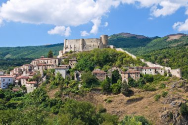 Manzarayı Brienza. Basilicata. İtalya.