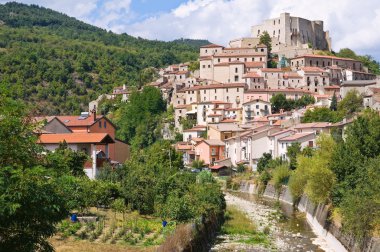 Manzarayı Brienza. Basilicata. İtalya.