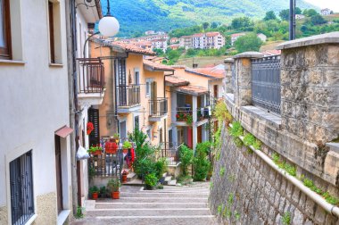 Manzarayı Brienza. Basilicata. İtalya.
