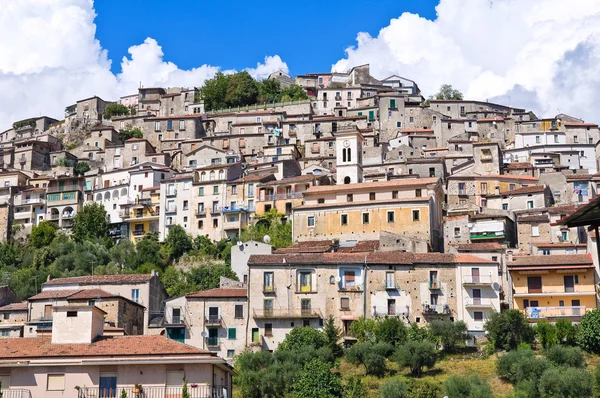 Panoramic view of Padula. Campania. Italy. — Stock Photo, Image