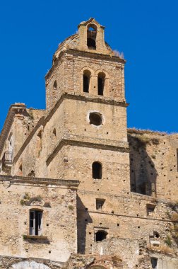 manzarayı craco. Basilicata. İtalya.