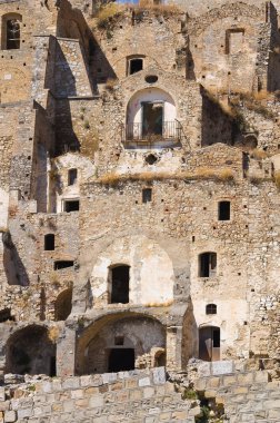 manzarayı craco. Basilicata. İtalya.